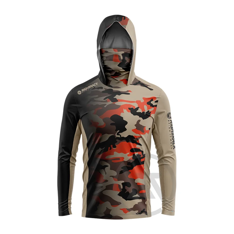 Hunting Outdoor Apparel - RIGHTTRACK Mask Hoodies Fishing Clothing UPF50