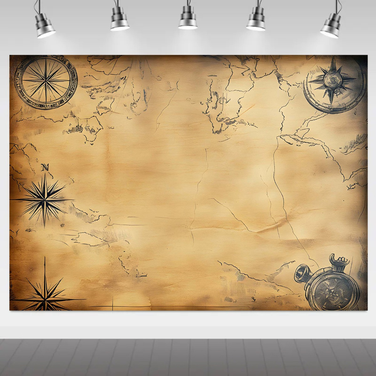 Pirate map banner, pirate prop - đánh giá và giá Outdoor Hunting Events