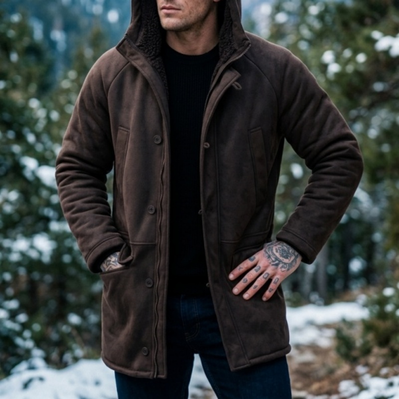 New Men's Faux Fur Lined Hoode - đánh giá và giá Men'S Outdoor Hunting Jacket