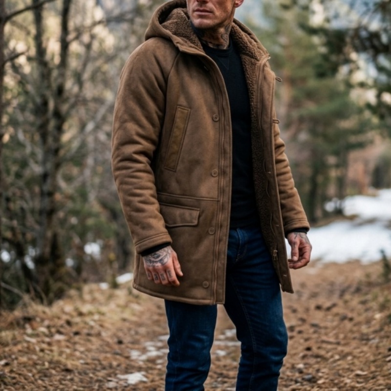 New Men's Faux Fur Lined Hoode - đánh giá và giá Men'S Outdoor Hunting Jacket