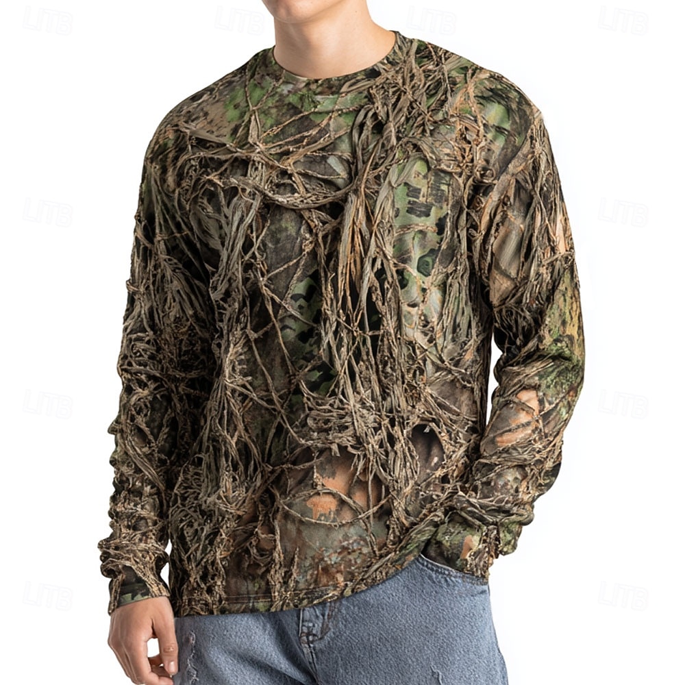 Men's Camo Animal Print Long S - đánh giá và giá Outdoor Hunting Graphic Tees