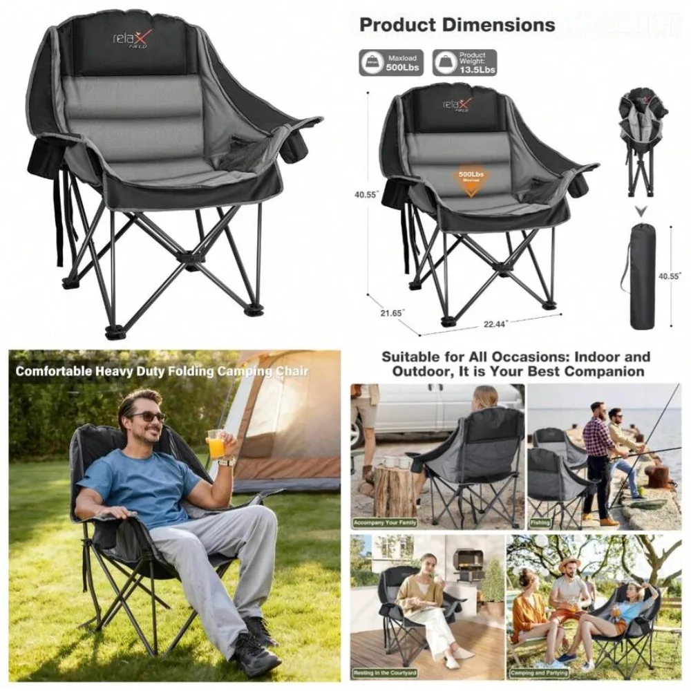 Oversized Camping Chair for Ad - đánh giá và giá Outdoor Hunting Events