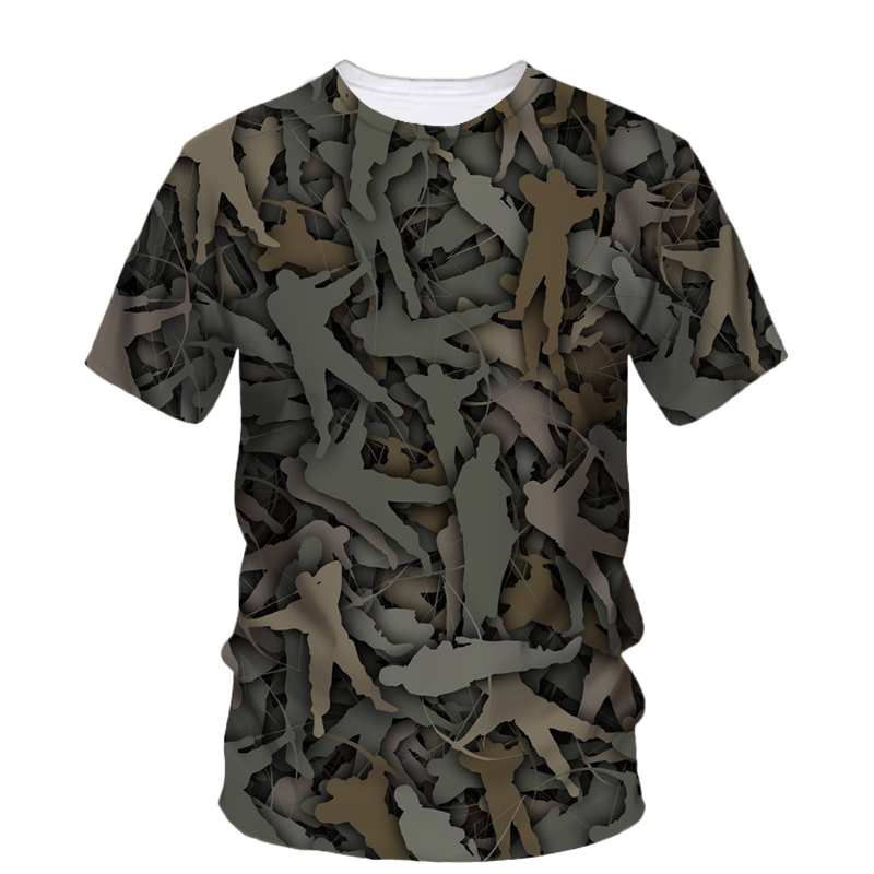 Summer Fashion New Hunting Cam - đánh giá và giá Outdoor Hunting Graphic Tees