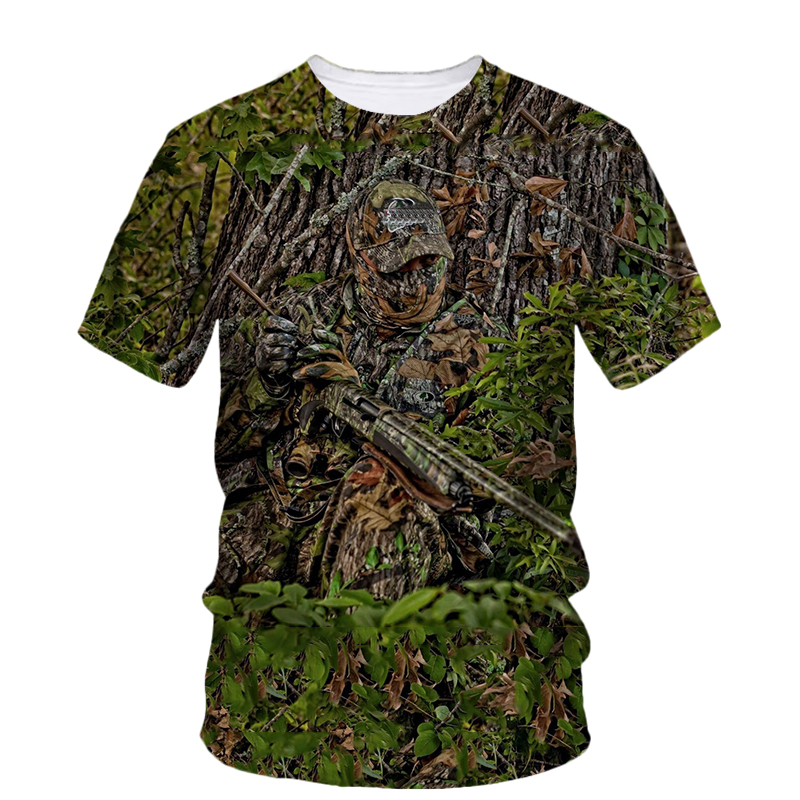 Summer Fashion New Hunting Cam - đánh giá và giá Outdoor Hunting Graphic Tees