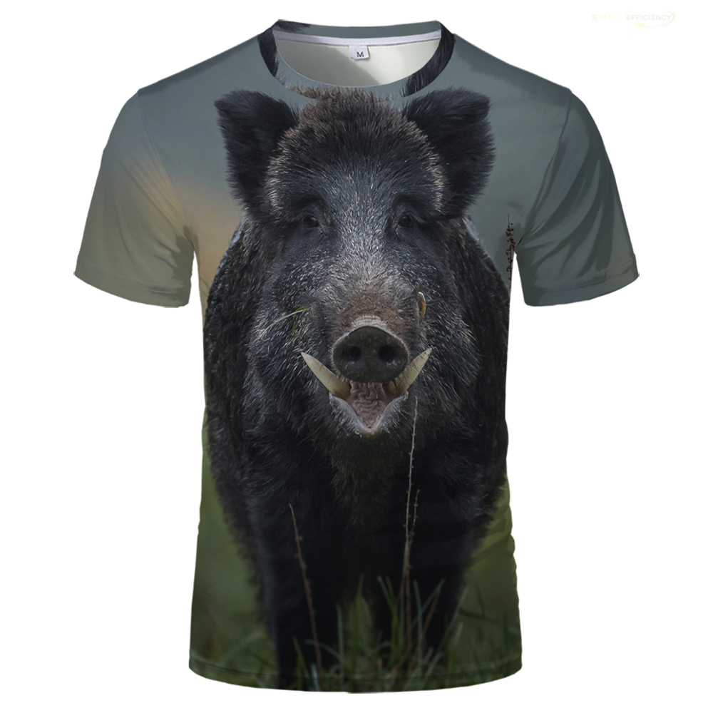 2024 Camo Hunting Wild Boar Gr - đánh giá và giá Outdoor Hunting Graphic Tees