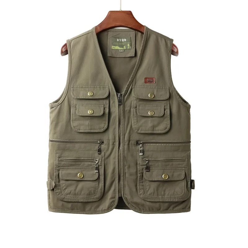 Men's Vest Multi Pocket Sleeve - đánh giá và giá Safari Outdoor Hunting Jackets