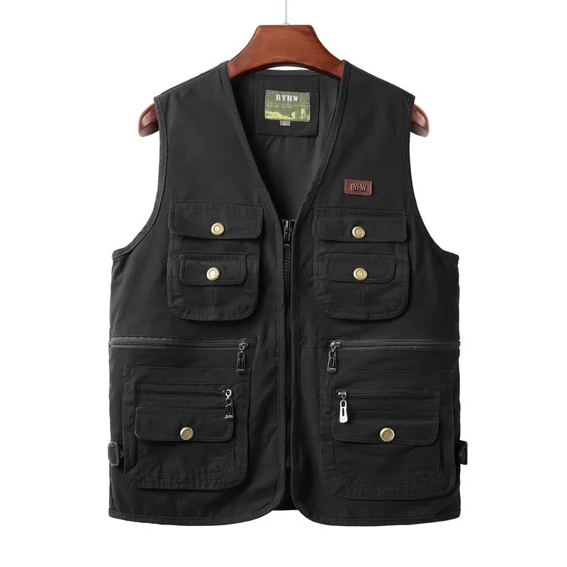 Men's Vest Multi Pocket Sleeve - đánh giá và giá Safari Outdoor Hunting Jackets