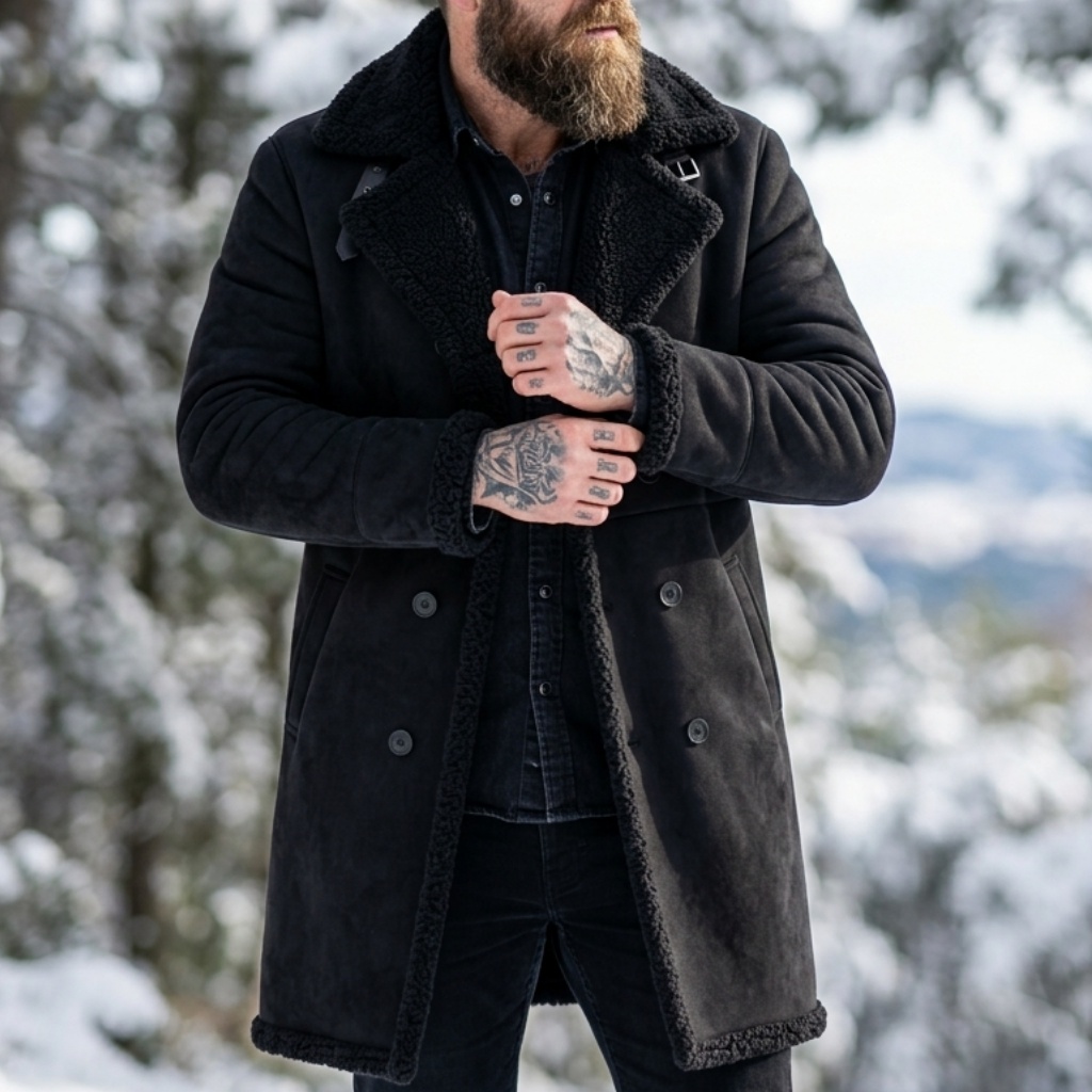 Men's Faux Suede Fur Lined Win - đánh giá và giá Men'S Outdoor Hunting Jacket