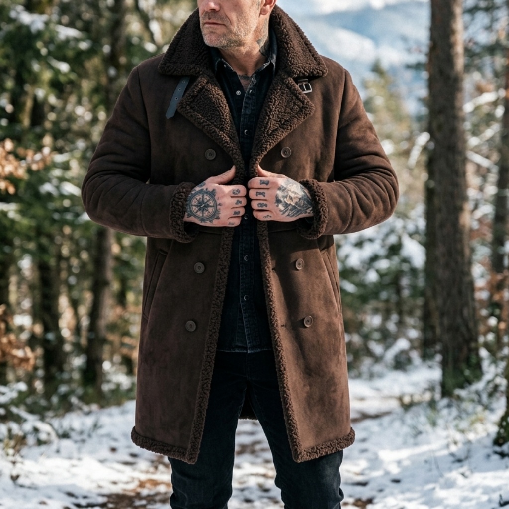 Men's Faux Suede Fur Lined Win - đánh giá và giá Men'S Outdoor Hunting Jacket
