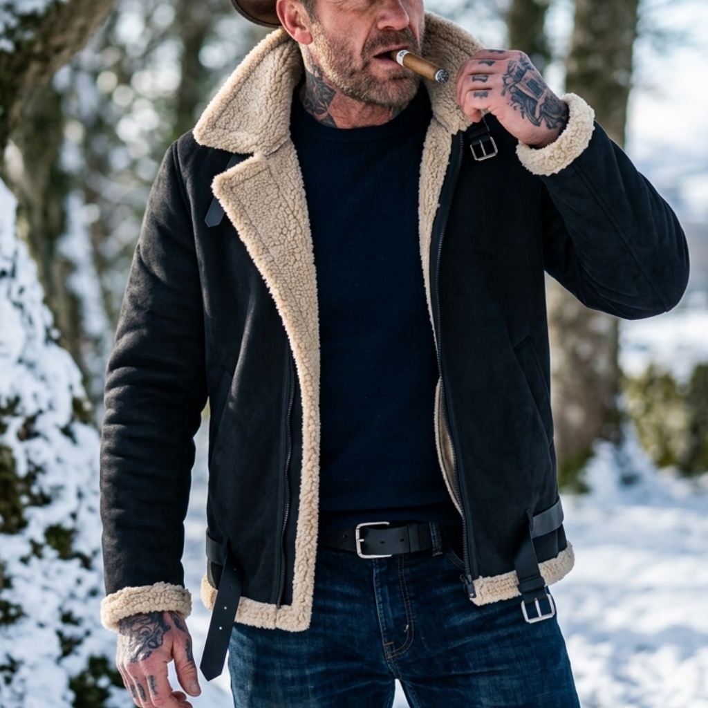 Men Winter Faux Suede Jacket F - đánh giá và giá Men'S Outdoor Hunting Jacket