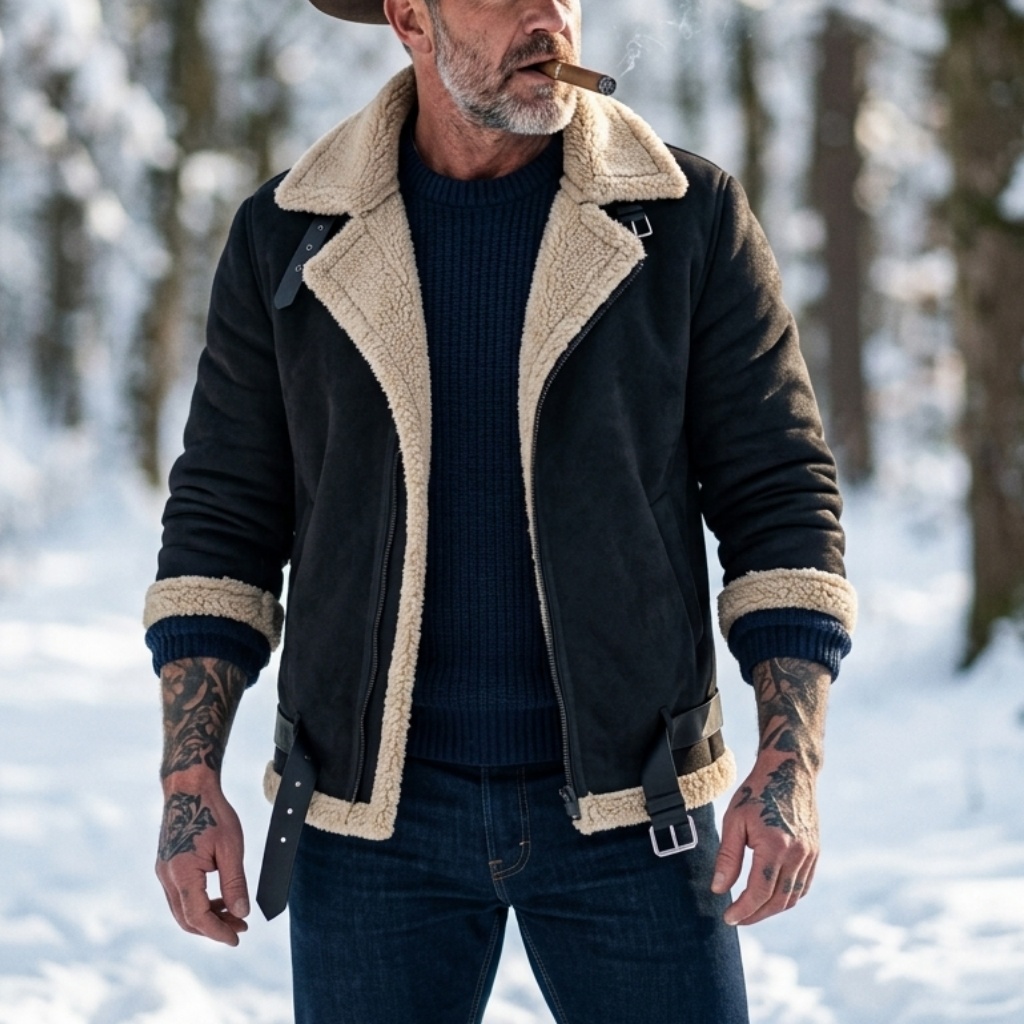 Men Winter Faux Suede Jacket F - đánh giá và giá Men'S Outdoor Hunting Jacket