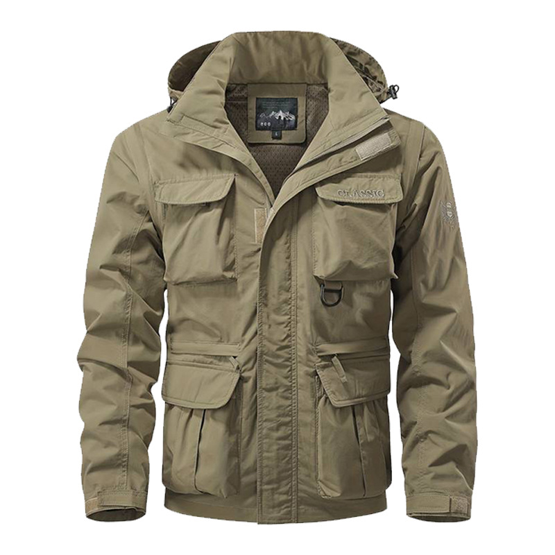 Detachable sleeve windproof ho - đánh giá và giá Safari Outdoor Hunting Jackets